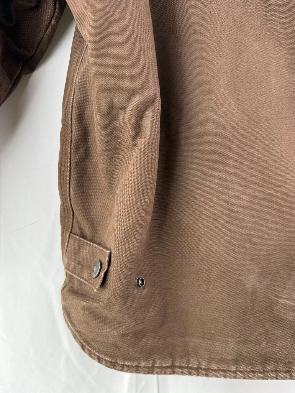 Blue Mountain Kid’s Size Medium 10-12 Brown Hooded Sherpa-Lined 3 Pocket Jacket